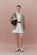 Nicole Oversized Shirt in Cotton Plain Weave
