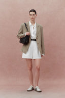 Nicole Oversized Shirt in Cotton Plain Weave