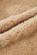 Clémence New Semi Oversized Hooded Sherpa Short Coat in Wool Blend