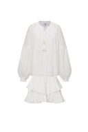 Vicky Puff Sleeve Top and Skirt in Fine Cotton Voile