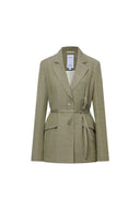 Graf Sage Green Suit Jacket in Linen Blend