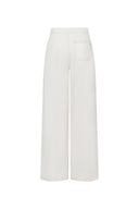 Vivian High Rise No Waistband Straight Leg Jeans in Lyocell Denim