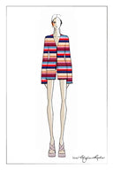 Mavis Multi Stripes Long Sleeves Cardigan