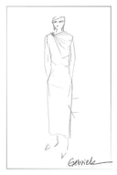 Elara Ruched Dress in Tencel Wool Blend