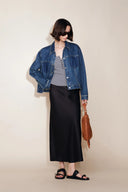 Juniper Washed Pleated Denim Jacket
