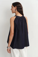 Haut Sans Manches Kyra en Denim Lyocell