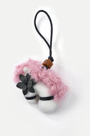 Charm para bolso Sita Pony en fieltro de lana y cuero