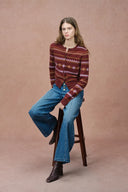 Nora Fronttaschen Cropped Straight Leg Jeans aus Baumwoll-Denim