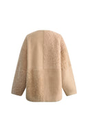 Chaqueta reversible Walcott de piel de oveja en teddy de lana merino y piel sintética