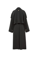 Gabardina Tadao en mezcla de sarga de lana