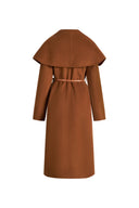 Eliza Cape Style Belted Wool Coat in Double-Face Merino-Cashmere