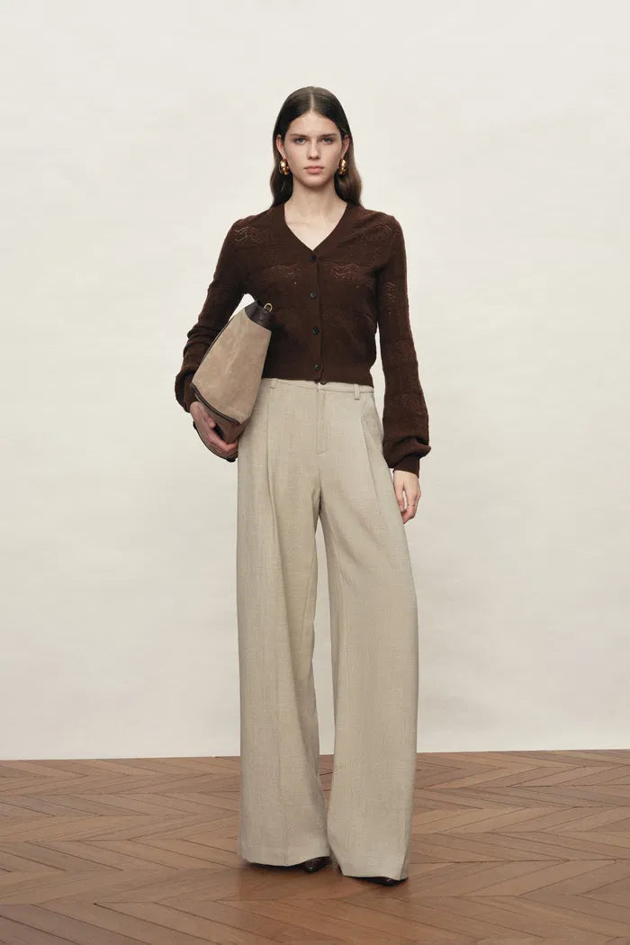 Solo Baggy Pants in Linen Style Blend