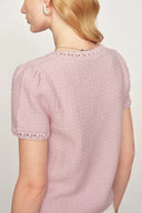 Shay Kurzarm-Cardigan aus Maulbeerseide