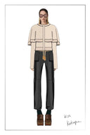 Elen Cape Style Cardigan in Wool-Cashmere Knit