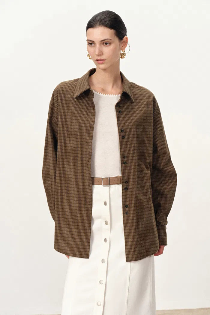 Faith Checkered Shirt in Cotton Flannel