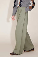 Pantalones deportivos con cintura elástica y ribete en contraste Jane en algodón