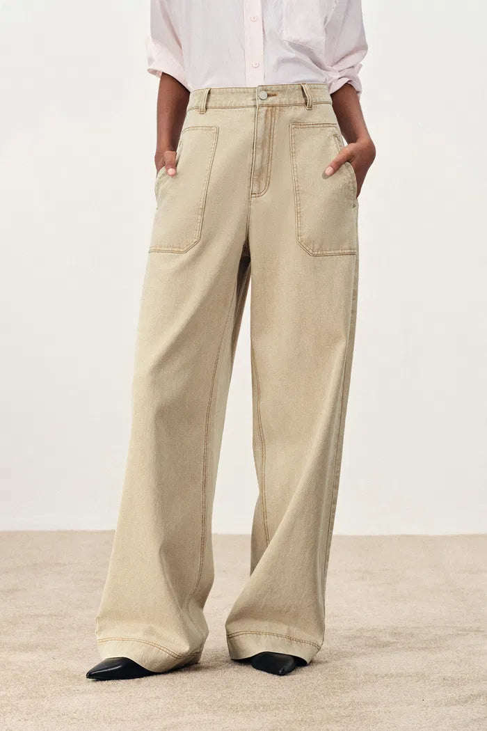 Flania Cargo Jeans in Cotton Denim