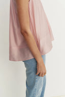 Top Camisole Rose à Col Halter Leah en Lyocell