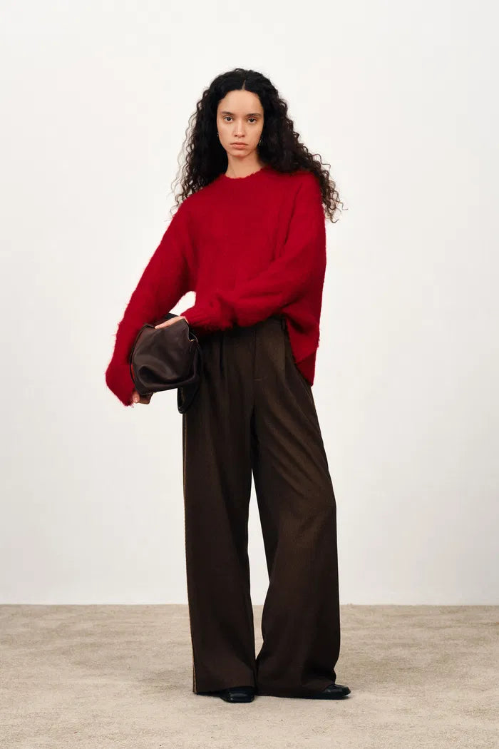 Ember Chunky Sweater in Alpaca Wool Blend Cable Knit