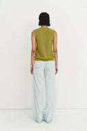 Viento Hand Distressed Drawstring Jeans in Lyocell Denim