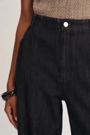 Jeans de Pierna Ancha Ligera Solana en Denim de Algodón