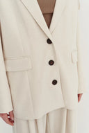 Daseasa Detachable Hoodie Blazer Jacket in Cotton Knit