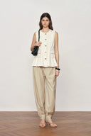 Wilderness Balloon-Leg Tailored Pants in Fine Acetate And Lamb Wool Blend