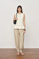 Wilderness Balloon-Leg Tailored Pants in Fine Acetate And Lamb Wool Blend