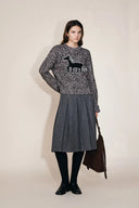 Pony Handgewerkt Vest in Merino Wol Multi Mix