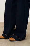 Calista Boho Inspired Embroidered Jeans in Stretchy Denim