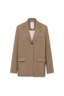 Prevernae Structured Blazer in Fine Wool Blend