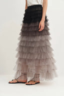 Lorelei Lace Mesh Tulle Skirt in Gradient Tulle