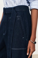 Flania Cargo Pants Jeans in Cotton Denim