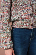 Cardigan Hygge a trecce irregolari in lana merino