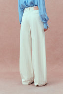 Jeans de pierna ancha Akari en denim de algodón