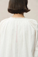 Vicky Puff Sleeve Top and Skirt in Fine Cotton Voile