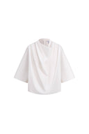 Maglia Atlanta con collo a scialle in cotone