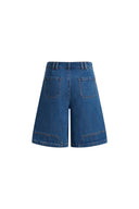 Yvonne Carpenter Denim Shorts in Deconstructed Tailoring