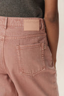Adeline Knee Seams Dusty Pink Jeans in Lyocell Denim