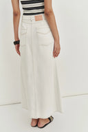 Harper Maxi Skirt in Lyocell Denim