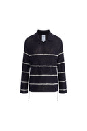 Darcy Bouclé Striped Sweater in Merino Wool Knit
