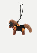 Pegasus with Flower Eye Crochet Bag Charm