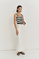 Harper Maxi Skirt in Lyocell Denim