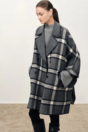 Capa reversible a cuadros Valmore