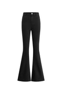 Vera Washed Charcoal Micro Flared Jeans in Stretchy Denim