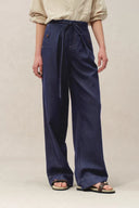 Claire Tie Waist Jeans in Raw Denim