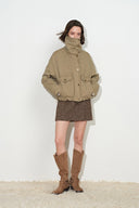 Rhoda Vintage Utility Padded Jacket in 100% Cotton