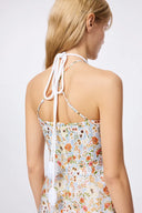 Sijia Flora Lace Dress in Tencel Linen