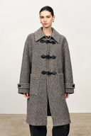 Abrigo convertible con capucha Pentlow en tejido de lana merino