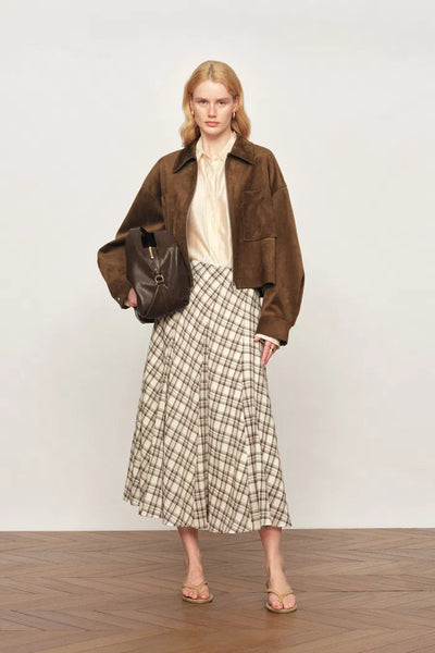 Coddenham Jacket in Faux Suede – fbrq.com